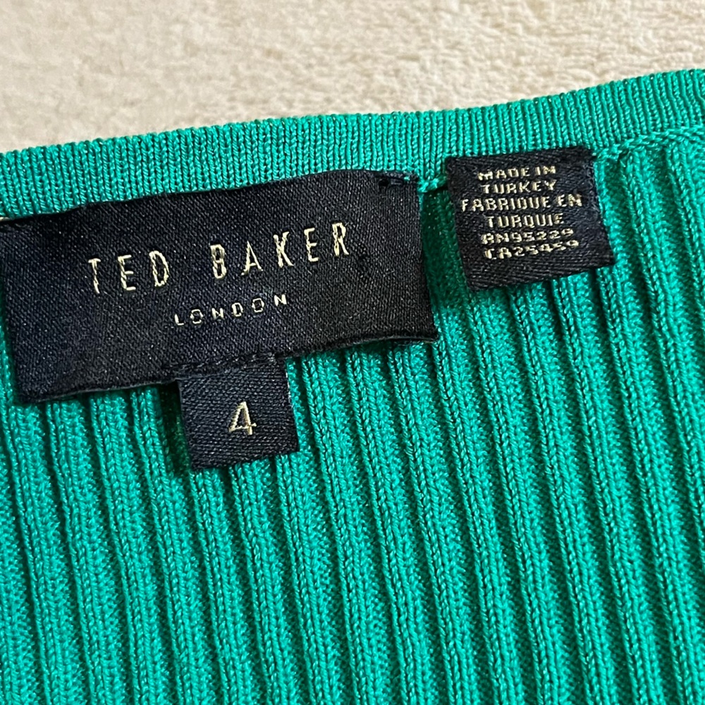 Ted Baker Square Neck Ribbed Top - Picture 8 of 12